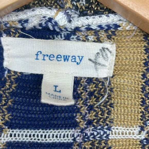 Freeway Waterfall Shawl Wrap Cardigan Sweater Aztec Print Long sleeves sz Large - Picture 6 of 16